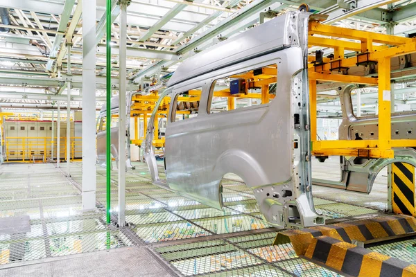 Modern Autóipari Gyártósor Automatizált Gyártóberendezések — Stock Fotó
