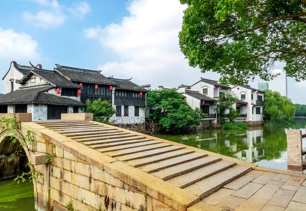 Wuxi Μια Πόλη Περίφημη Νερού Στην Κίνα — Φωτογραφία Αρχείου