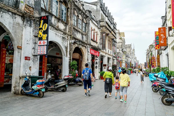 Beihai China April 2018 Beihai Old Street Iwith Lots Century — Stock Photo, Image