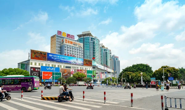 Beihai China Abril 2018 Praça Golfo Beibu Distrito Negócios Mais — Fotografia de Stock