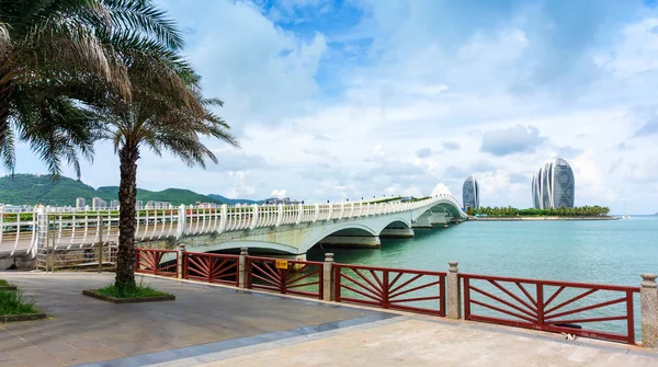 Sanya Cina Giugno 2017 Bellissima Baia Sanya Isola Phoenix Punto — Foto Stock