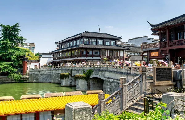 Nanjing China Junio 2018 Templo Nanjing Confucius Encuentra Calle Gongyuan — Foto de Stock