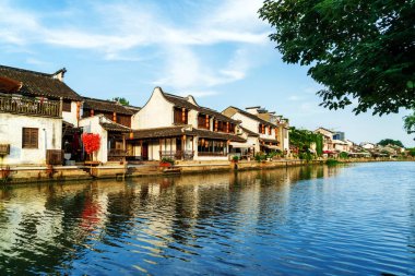 Wuxi, a famous water town in China clipart