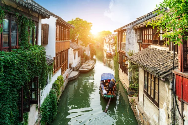 Zhouzhuang China Una Famosa Ciudad Acuática Área Suzhou Hay Muchas —  Fotos de Stock