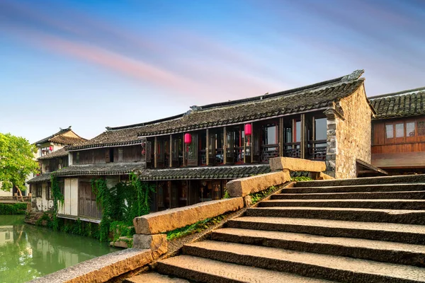 Suzhou China Een Beroemde Water Stad Met Veel Oude Steden — Stockfoto