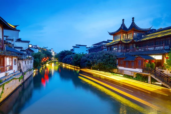 Nanjing Confucio Templo Región Pintoresca Río Qinhuai Gente Está Visita — Foto de Stock
