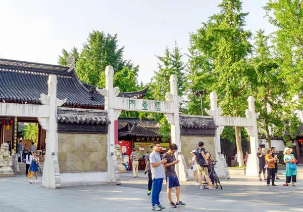 Nanjing Cina Giugno 2018 Tempio Nanchino Confucio Trova Gongyuan Street — Foto Stock