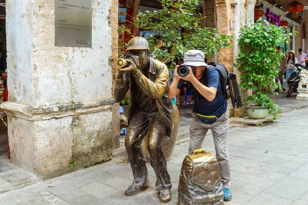 Beihai China April 2018 Beihai Old Street Iwith Lots Century — Stock Photo, Image