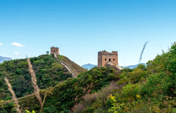 Grande Muro Punto Riferimento Della Cina Pechino — Foto Stock