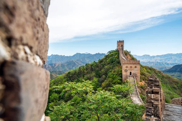 Grande Muro Punto Riferimento Della Cina Pechino — Foto Stock