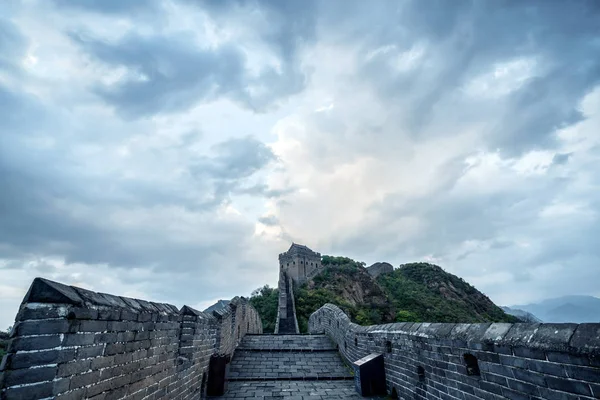 Велична Стіна Пам Ятка Китаю Беджін — стокове фото