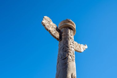 Bu mermer sütun her zaman Çin göstermek için kullanılan 