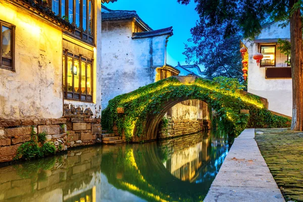 Zhouzhuang China Een Beroemde Water Plaats Town Omgeving Van Suzhou — Stockfoto