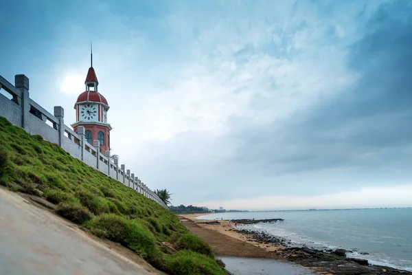 Kıyı Şeridi Haikou Hainan Çin Yer Alan Antik Çan Kulesi — Stok fotoğraf