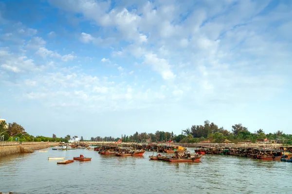 Fishing Boats Moored Harbor — Stock Photo, Image