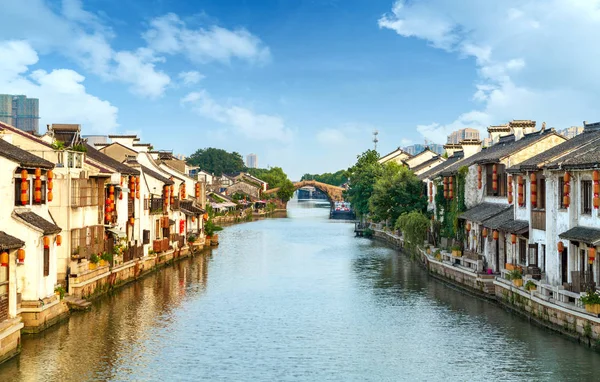 中国の有名な水の町 ロイヤリティフリーのストック写真