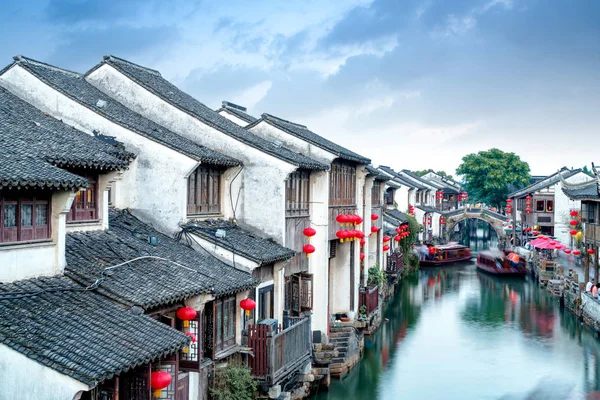 Zhouzhuang China Una Famosa Ciudad Acuática Área Suzhou Hay Muchas — Foto de Stock