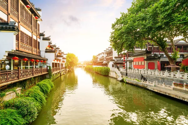 Nanjing Confucio Templo Región Pintoresca Río Qinhuai Gente Está Visita — Foto de Stock