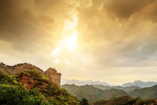 De grote muur van China. — Stockfoto