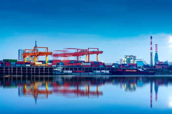 Kína és a Jangce-folyó teherhajó — Stock Fotó