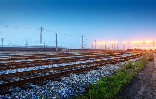 Railway transportation hub — Stock Photo, Image