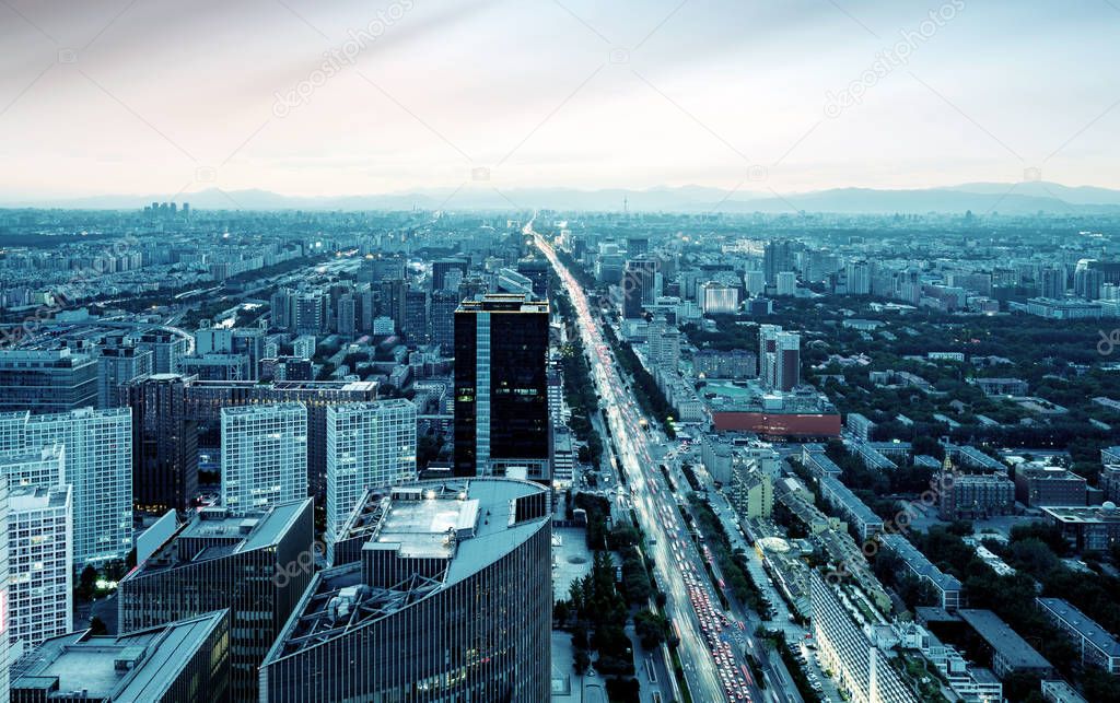 Aerial view of Beijing