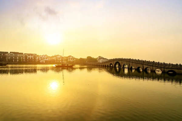 Jiangsu zhouzhuang Landschaft — Stockfoto