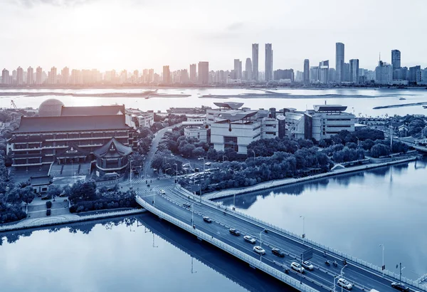 Aerial view of the city — Stock Photo, Image