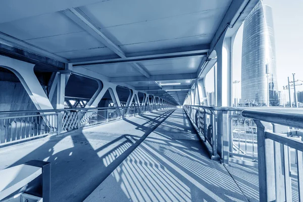 Modern footbridge Royalty Free Stock Images