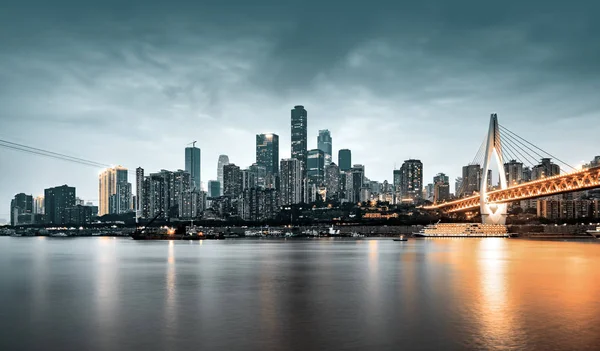 China Chongqing Stadtbeleuchtung — Stockfoto