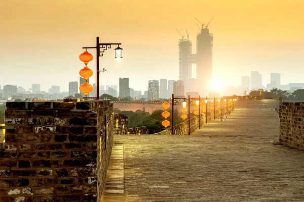 Nanjing ancient city wall traditional architecture — Stock Photo, Image