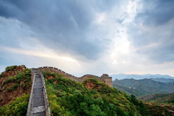 A grande parede da china. Fotos De Bancos De Imagens