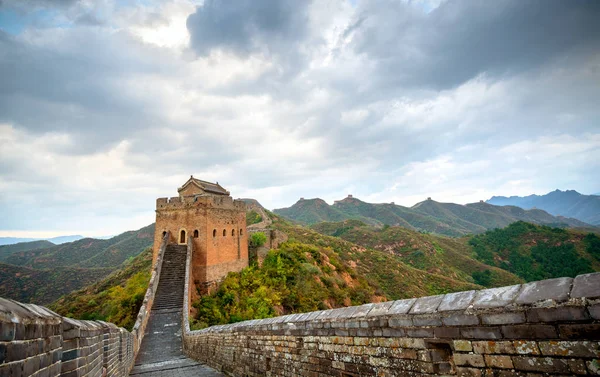 Il grande muro della Cina. Foto Stock Royalty Free