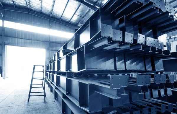 Steel factory stacked steel — Stock Photo, Image