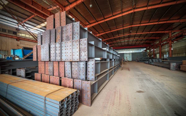 Aço empilhado fábrica de aço — Fotografia de Stock