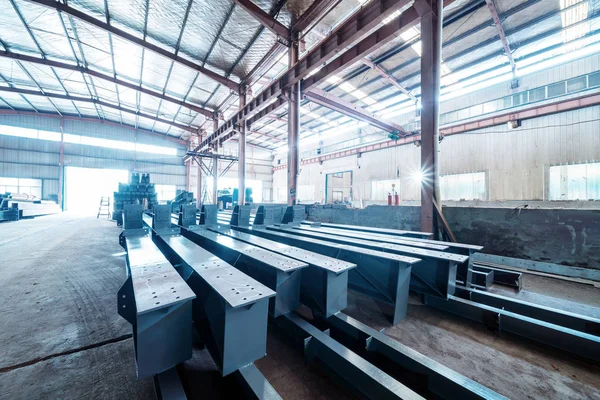 Steel factory stacked steel — Stock Photo, Image