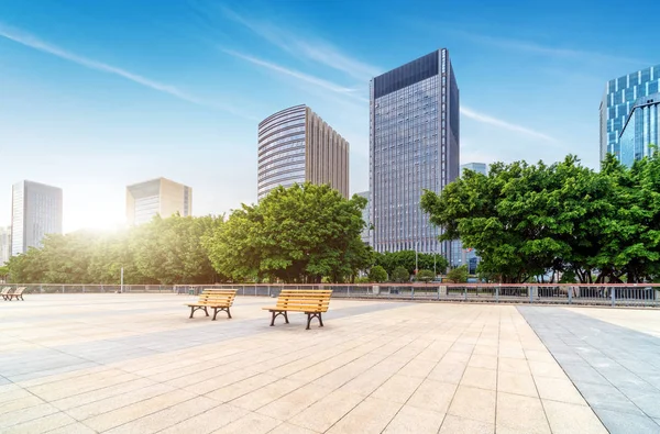 City Square and floor tiles Stock Image