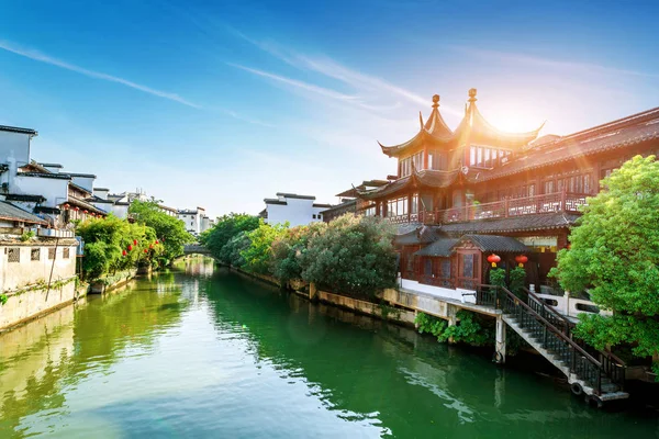 Nanjing Confucius Temple Night View — Stockfoto