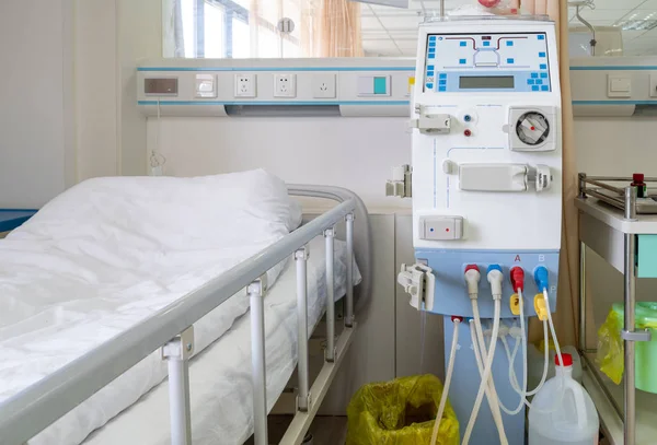 Hemodialysis machine in an hospital ward. Royalty Free Stock Photos