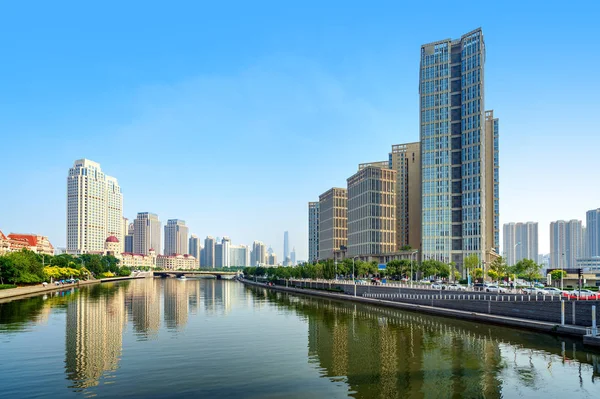 Tianjin Cityscape, Cina — Foto Stock