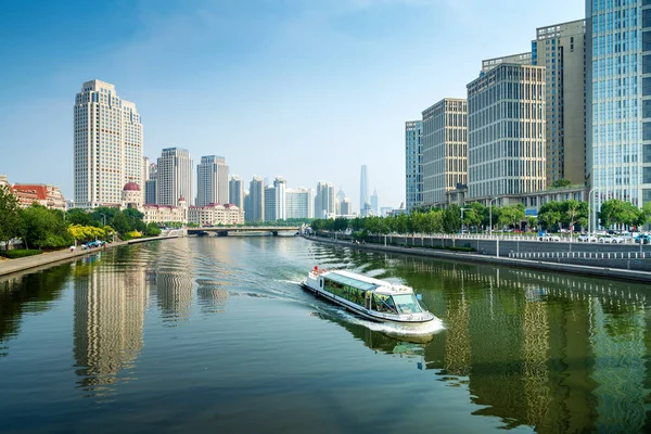 Tianjin Cityscape, Kina Stockfoto