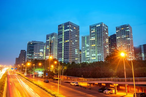 Beijing city night scene Stock Image