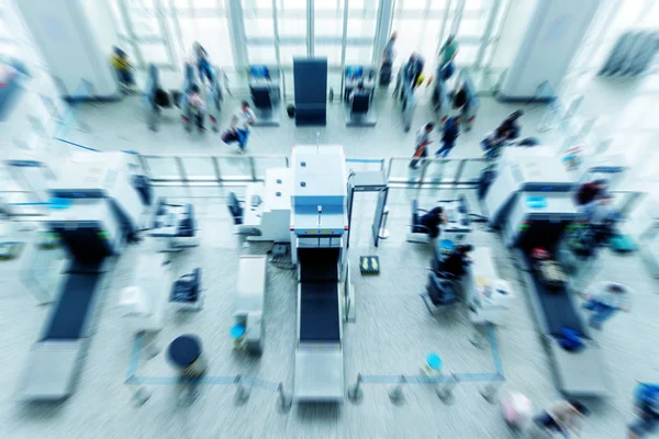 Train station security entrance Stock Photo