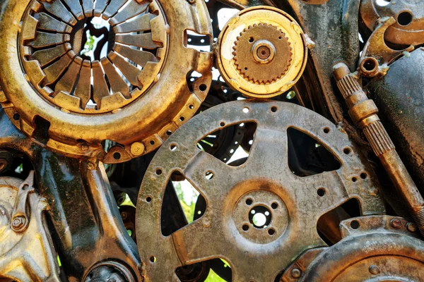 Miedziane części maszyn — Zdjęcie stockowe