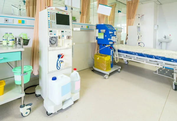 Hemodialysis machine in an hospital ward. Stock Image