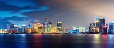 Hangzhou Qianjiang New Town Panoraması, Çin