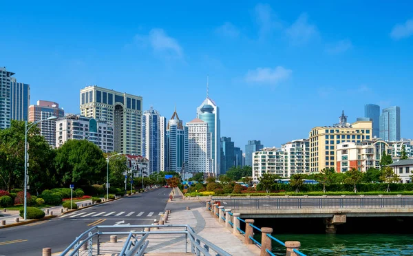 Stadtbild von Qingdao, China — Stockfoto