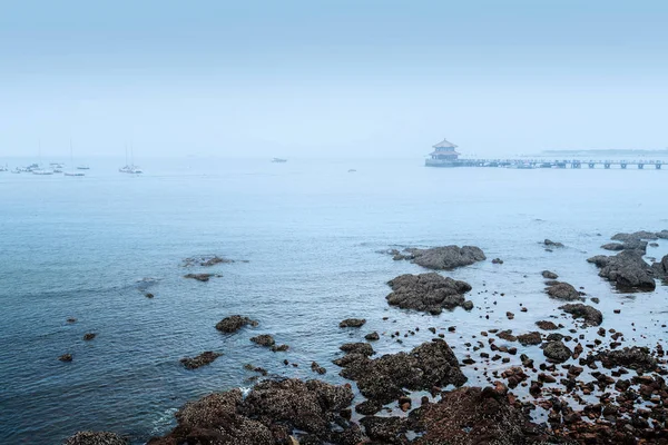 Qingdao Sea Trestle Bridge, Çin — Stok fotoğraf