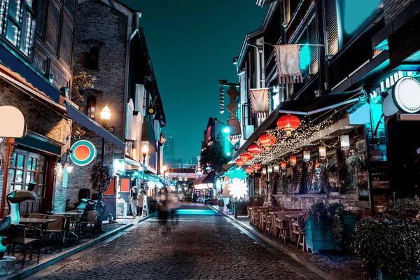Ningbo Old Street Night Scene — Stockfoto