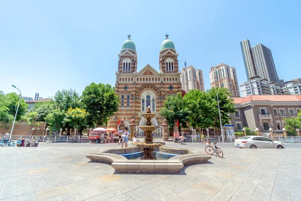 Tianjin China June 2019 Western Church Built 1916 Auspices French — Stock Photo, Image